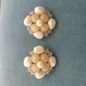 Vtg 1950's Clip Earrings